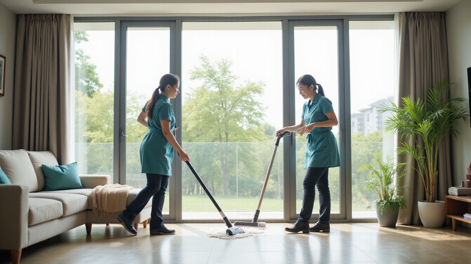 Professional cleaning team from 22 Cleaning Service ready to serve
